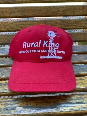 Rural King Red Farm Hat SnapBack Cap